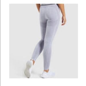 GYMSHARK FLEX HIGH WAISTED LEGGINGS - BLUE/GREY WOMENS WORKOUT